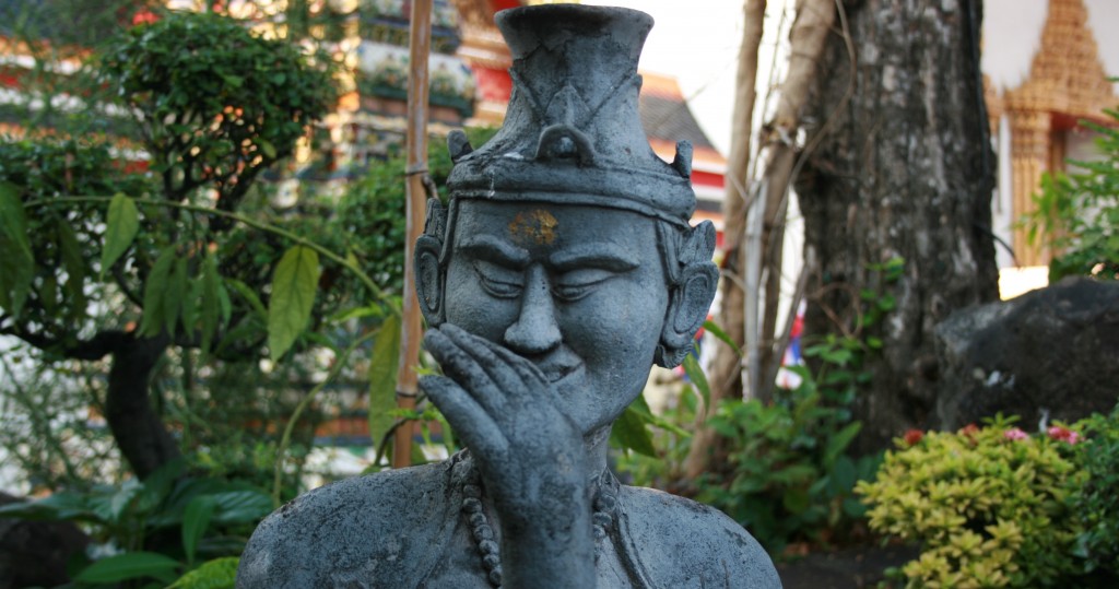 bangkok rire de statue